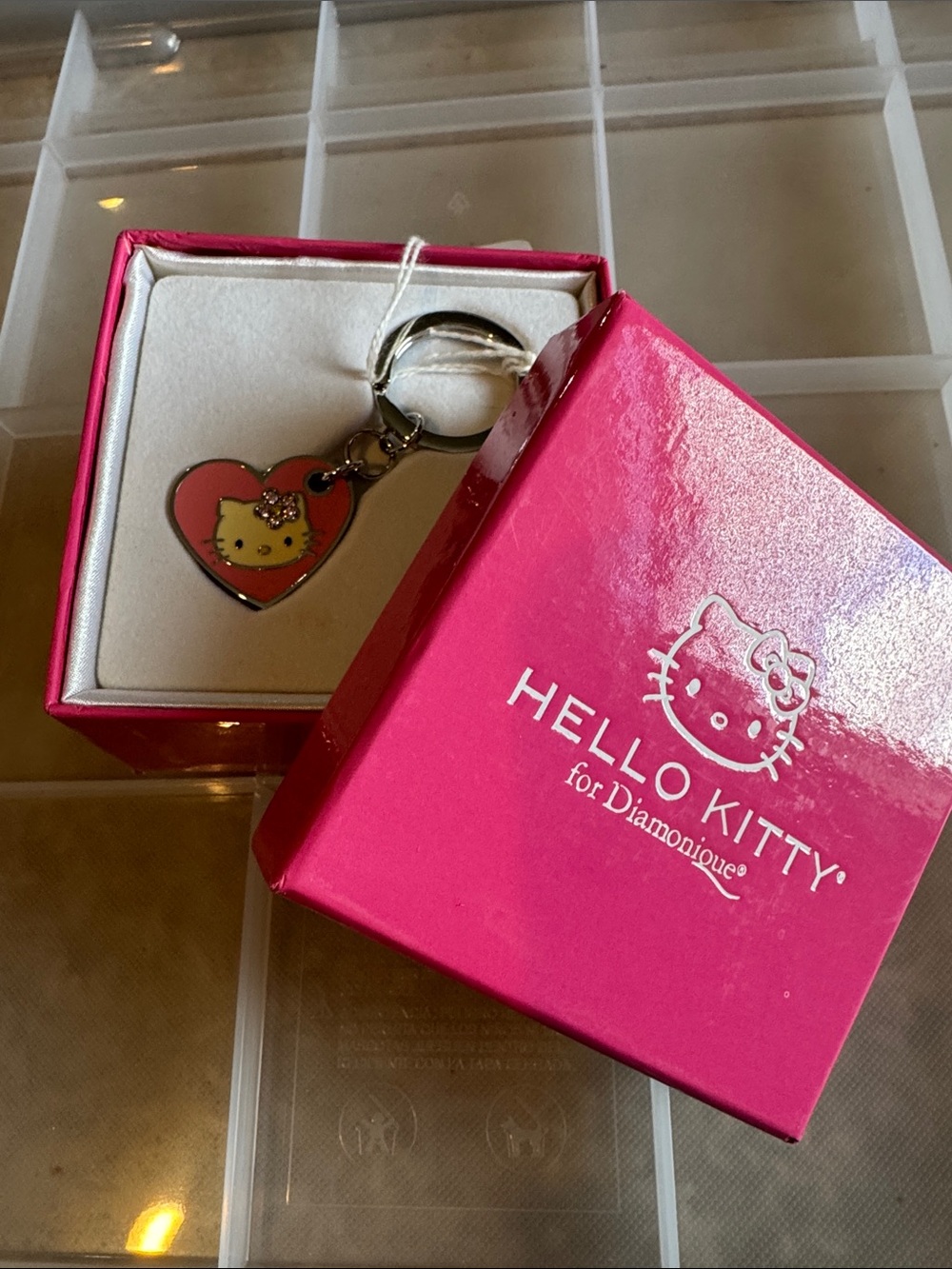 Hello Kitty for Diamonique Heart Keychain